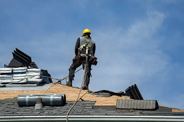 Professional Gutter Installation technician working in Kirkwood, PA